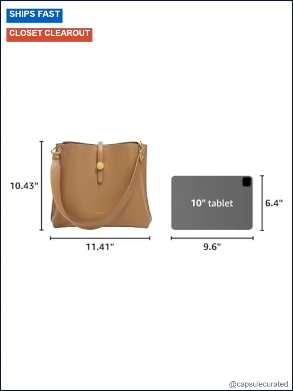 Genuine Leather Bucket Bag Tote Shoulder Purse